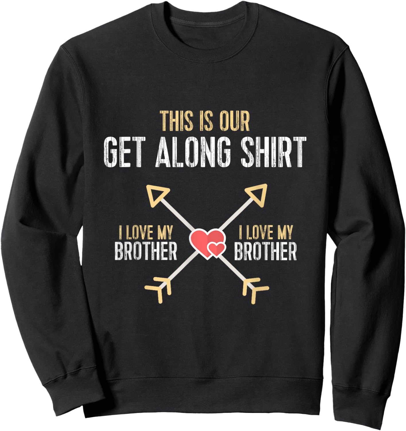 Sibling Fighting Getalong - Brother/Brother Sweatshirt - Sweatshirt | Black