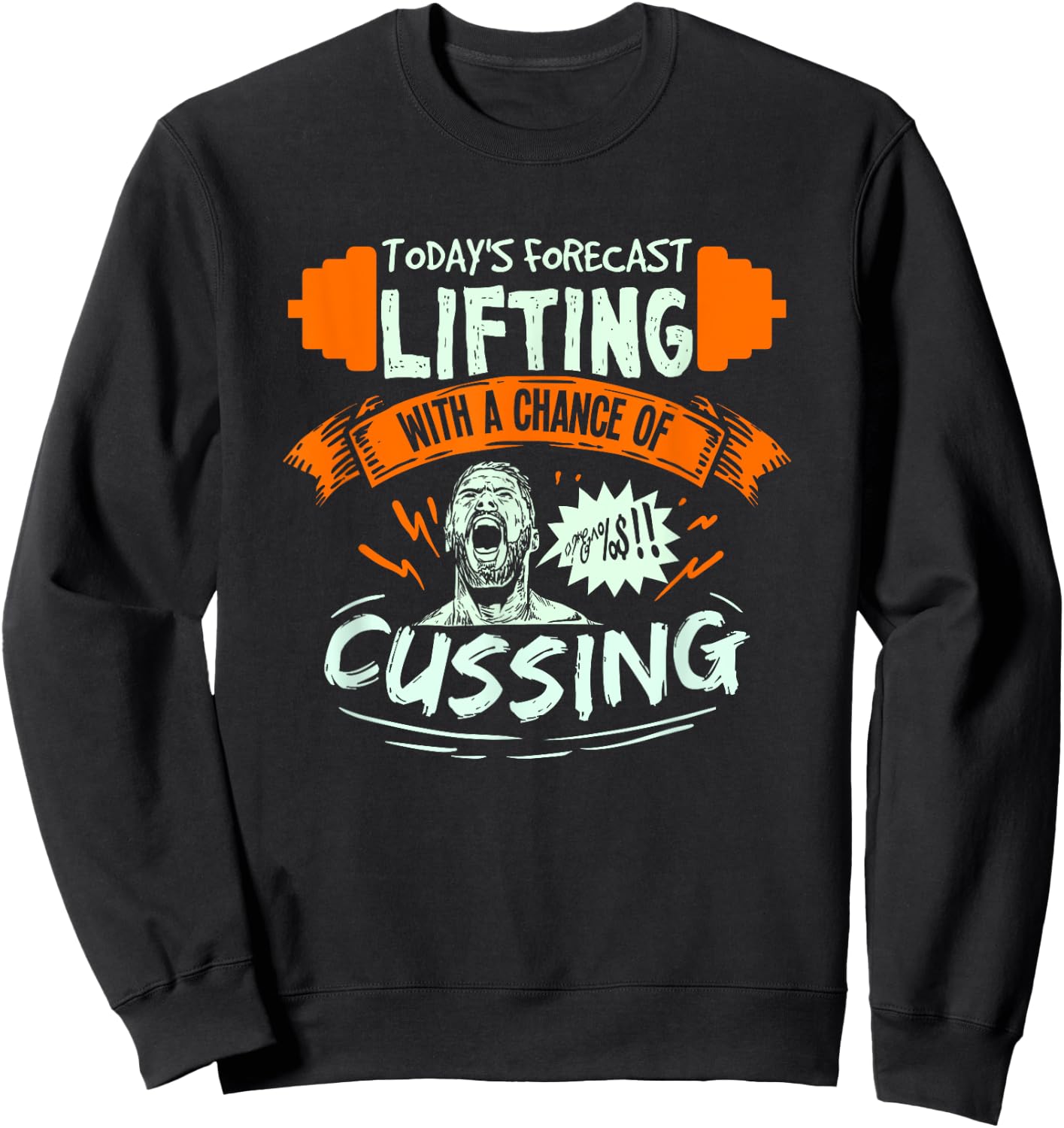 Funny Weightlifting Gift A Weightlifter Or Bodybuilder Sweatshirt - Sweatshirt | Black
