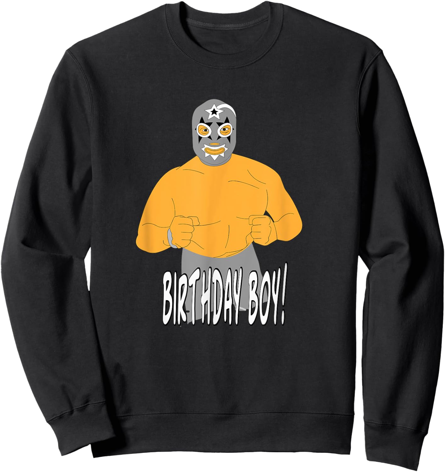 Lucha Libre Birthday Party T Shirt Sweatshirt - Sweatshirt | Black