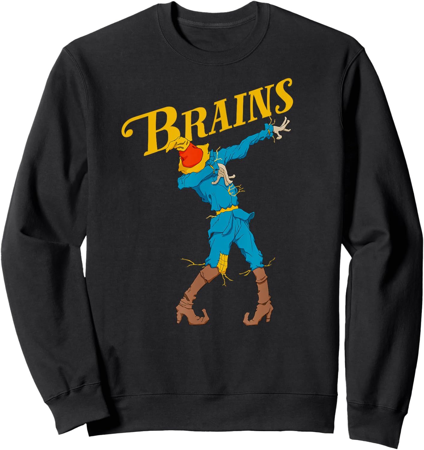 OZ Scarecrow Brains Shirt Art-Classic Dabbing Wizard Of Oz Sweatshirt - Sweatshirt | Black
