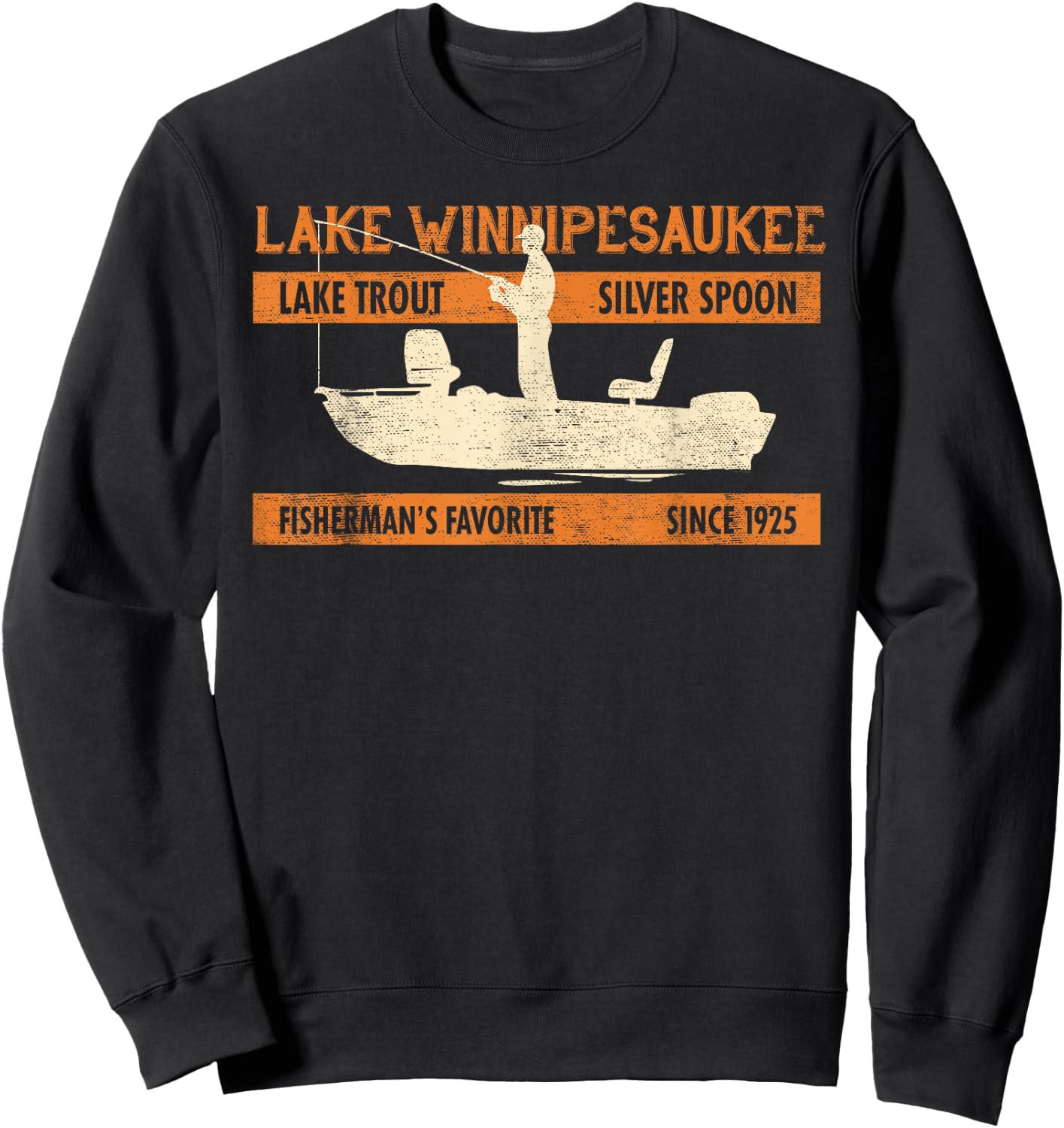 Lake Winnipesaukee New Hampshire Sweatshirt - Sweatshirt | Black