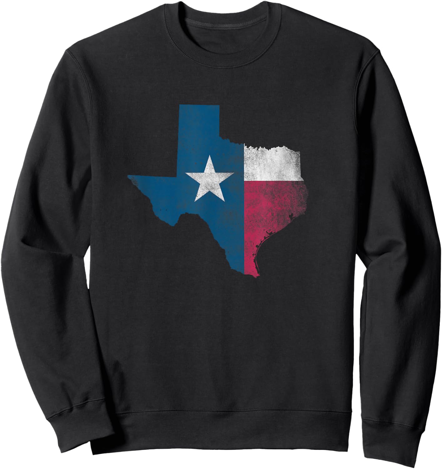 Vintage Texas State Flag Shirt - Lone Star State Pride Sweatshirt - Sweatshirt | Black