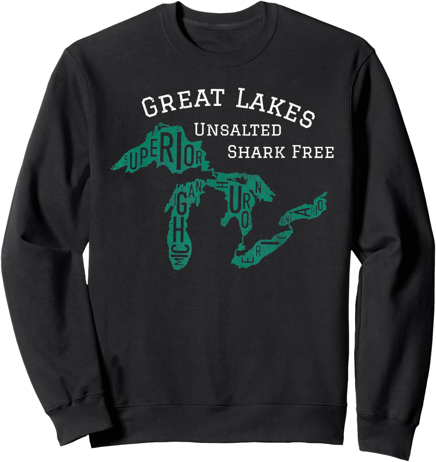 Salt Shark Free Great Lakes Sweatshirt - Sweatshirt | Black