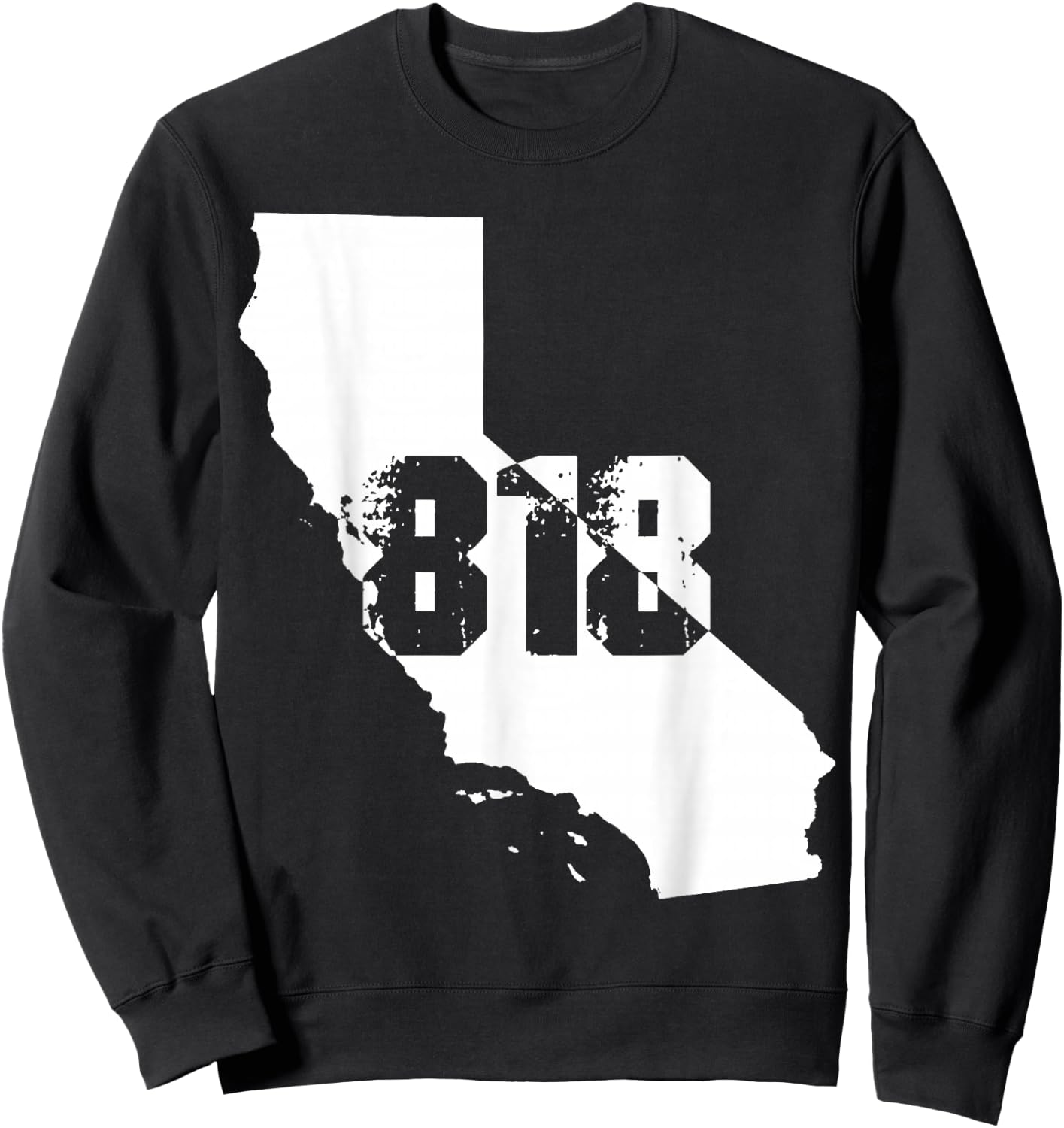 818 Strong: Los Angeles, California Area Code Number Sweatshirt - Sweatshirt | Black