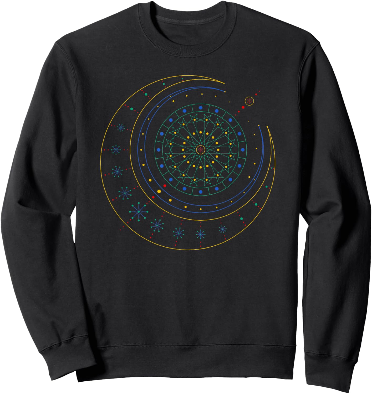 Sacred Geometry Shirt Sweatshirt - Sweatshirt | Black