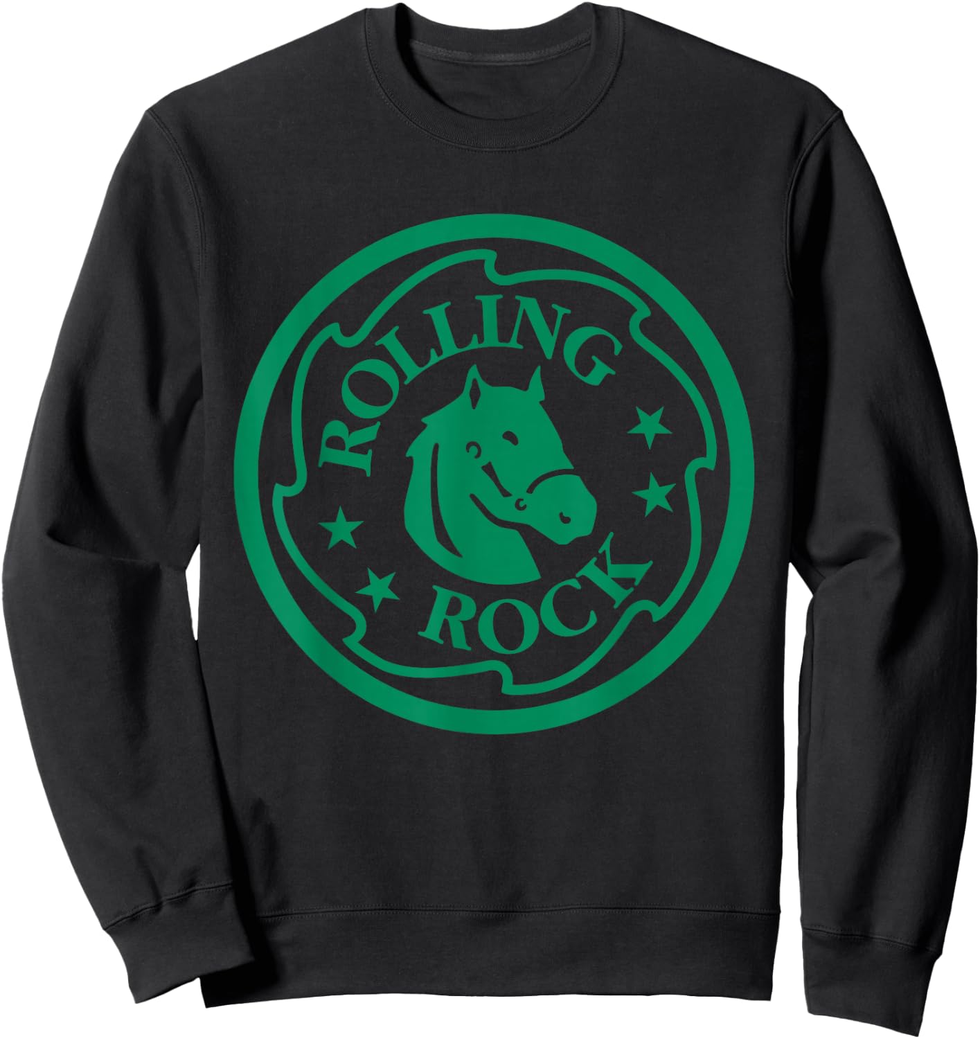 Rolling Rock Extra Pale Horsehead Ring Logo Sweatshirt - Sweatshirt | Black