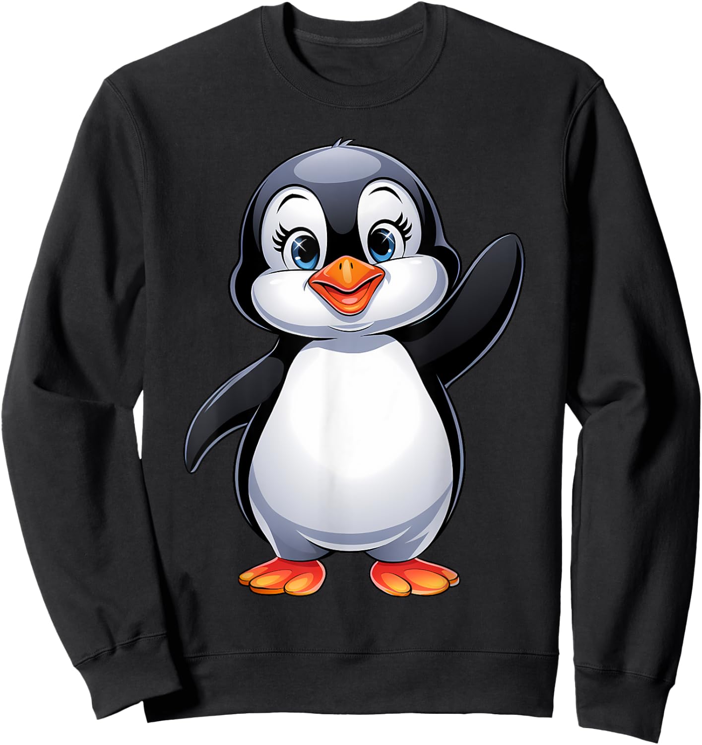 Penguin Kids Girls Boys Women Sweatshirt - Sweatshirt | Black