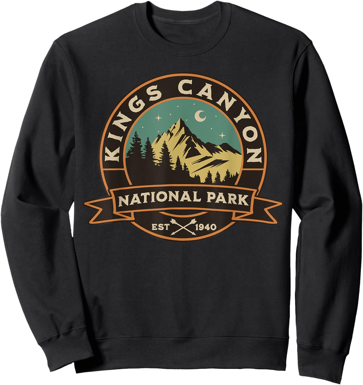 Kings Canyon National Park Sweatshirt - Sweatshirt | Black