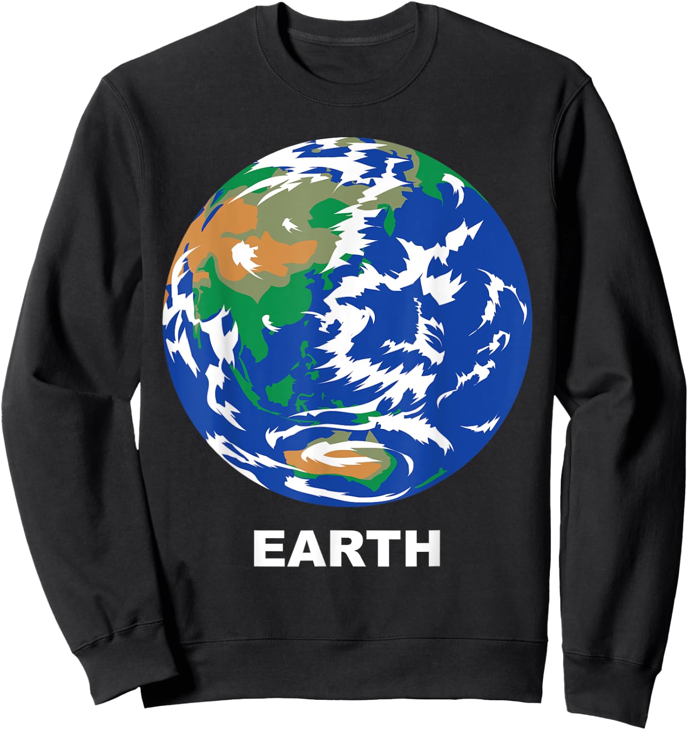 Solar System Group Costumes - Earth Terrestrial Planet Sweatshirt - Sweatshirt | Black