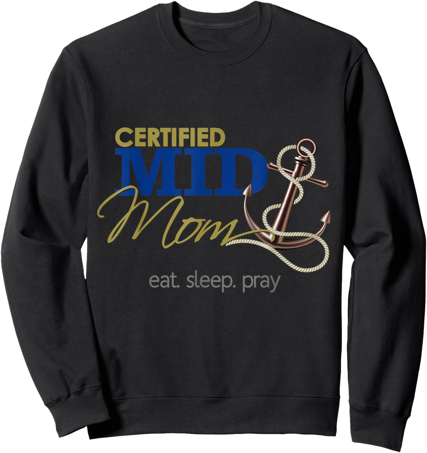 Naval Academy (USNA) Mom Sweatshirt - Sweatshirt | Black