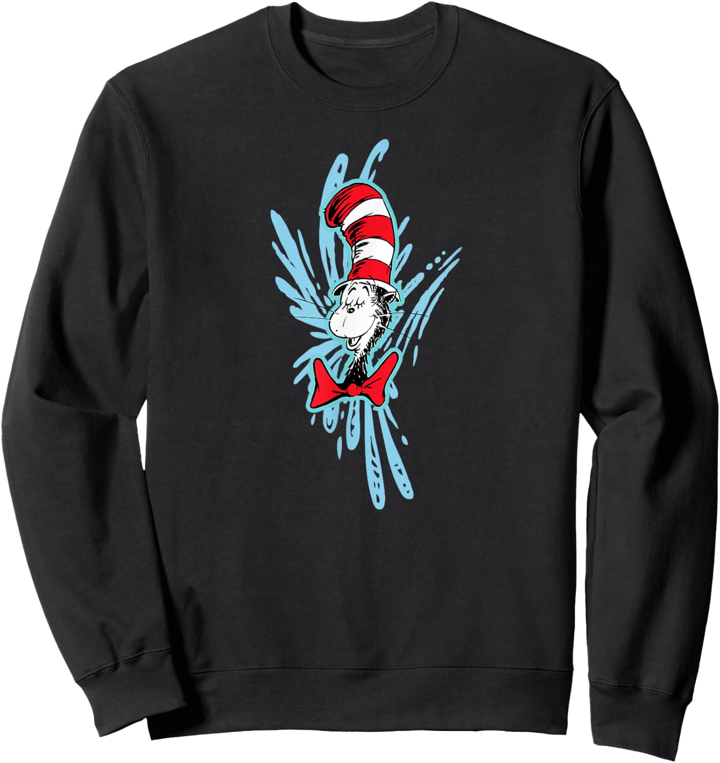 Dr. Seuss The Cat in The Hat Splash Sweatshirt - Sweatshirt | Black