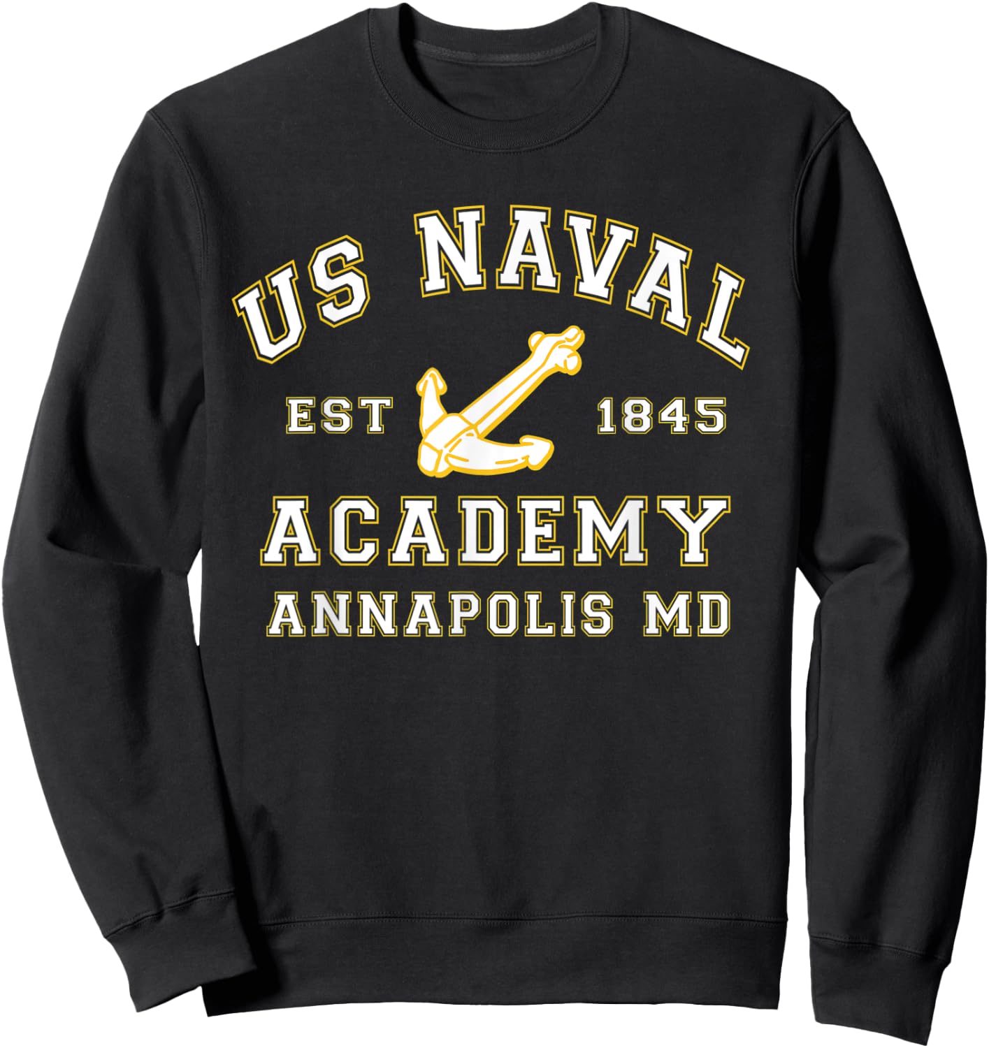 United States Naval Academy Annapolis Md Shirt by RangerTees Sweatshirt - Sweatshirt | Black