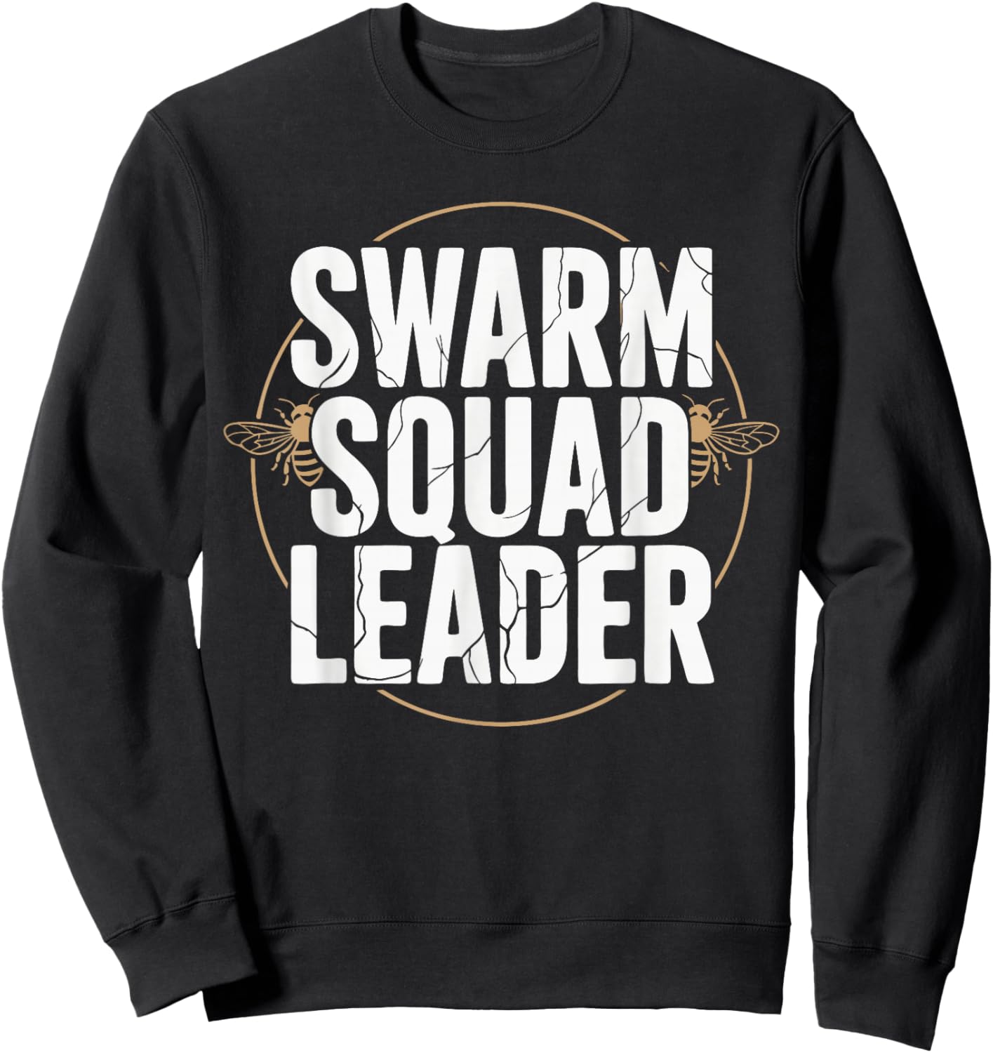 Beekeeping Bee Swarm Leader Beekeeper Sweatshirt - Sweatshirt | Black