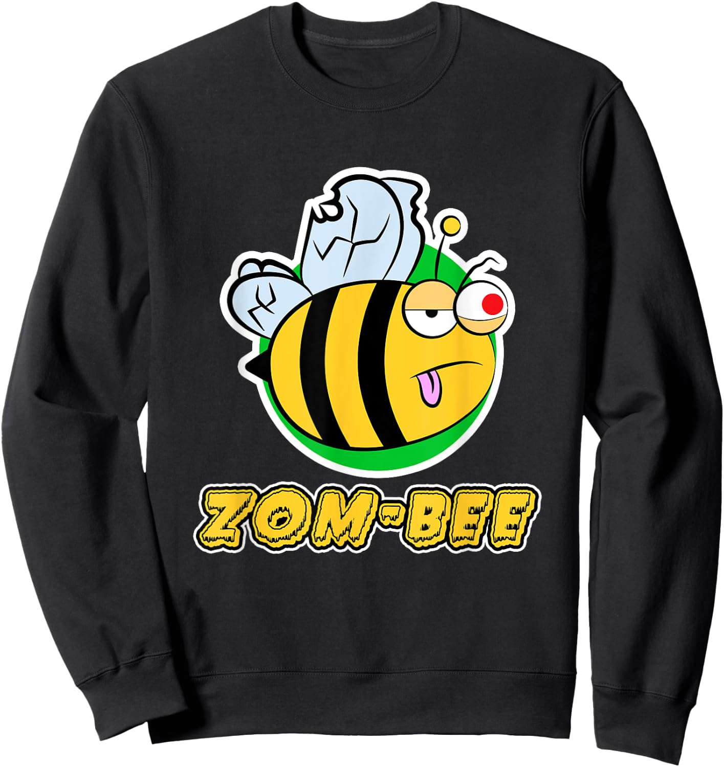 Zom-Bee for Beekeeper & Zombie Fans - Halloween Sweatshirt - Sweatshirt | Black