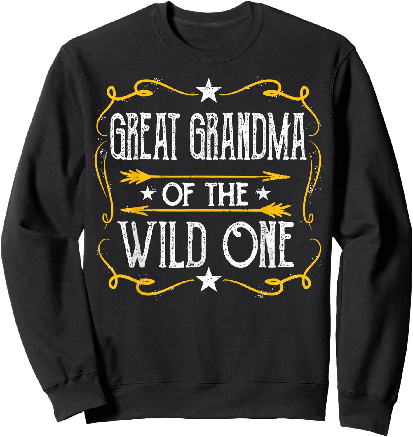 Great Grandma Of The Wild One Sweatshirt - Sweatshirt | Black