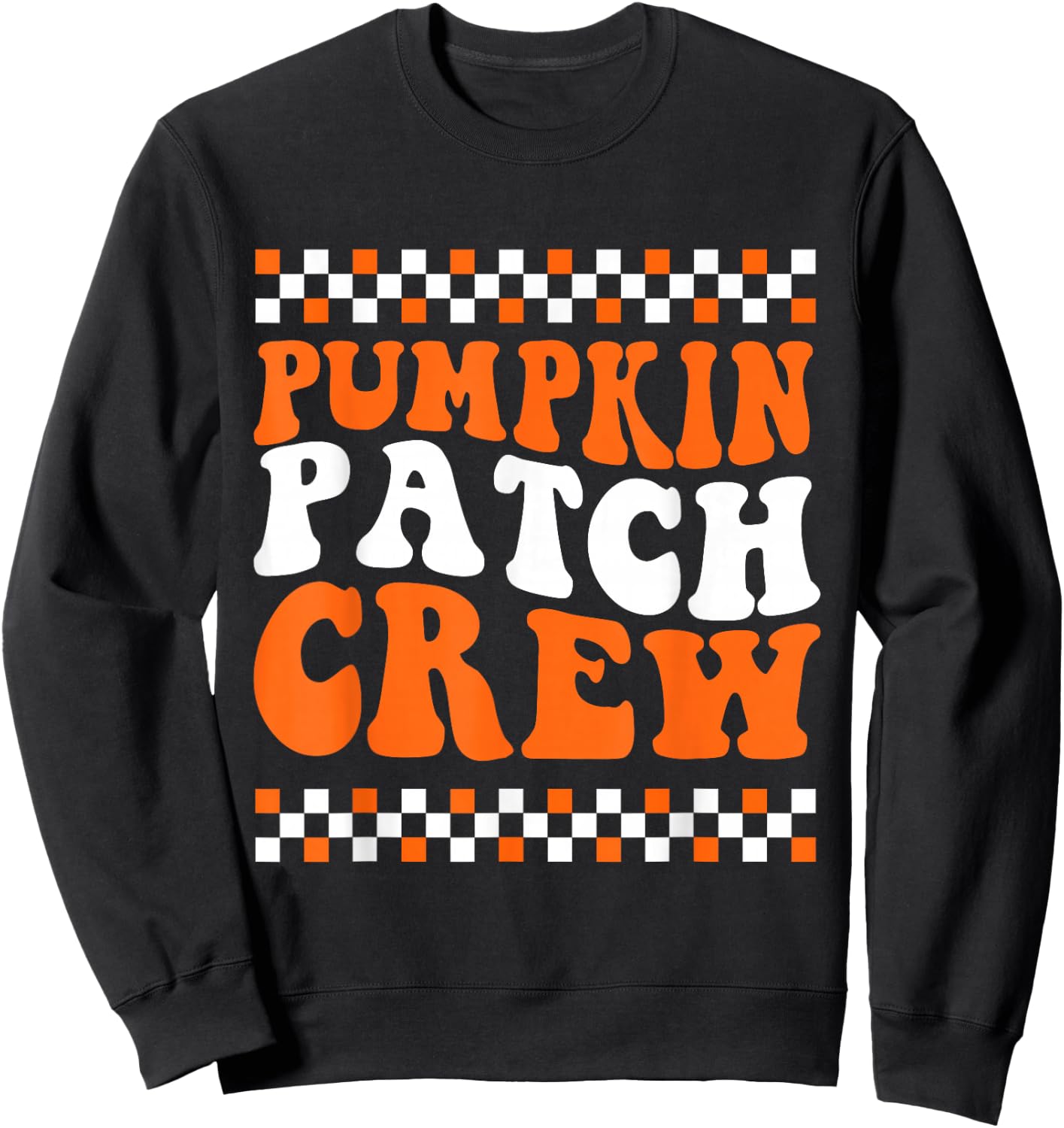 Pumpkin Patch Crew for Kids Boys Toddler Autumn Fall Sweatshirt - Sweatshirt | Black