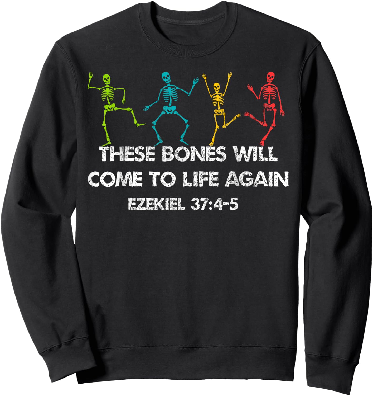 Christian Halloween Shirt Jesus Church Cross Bible Verse Sweatshirt - Sweatshirt | Black