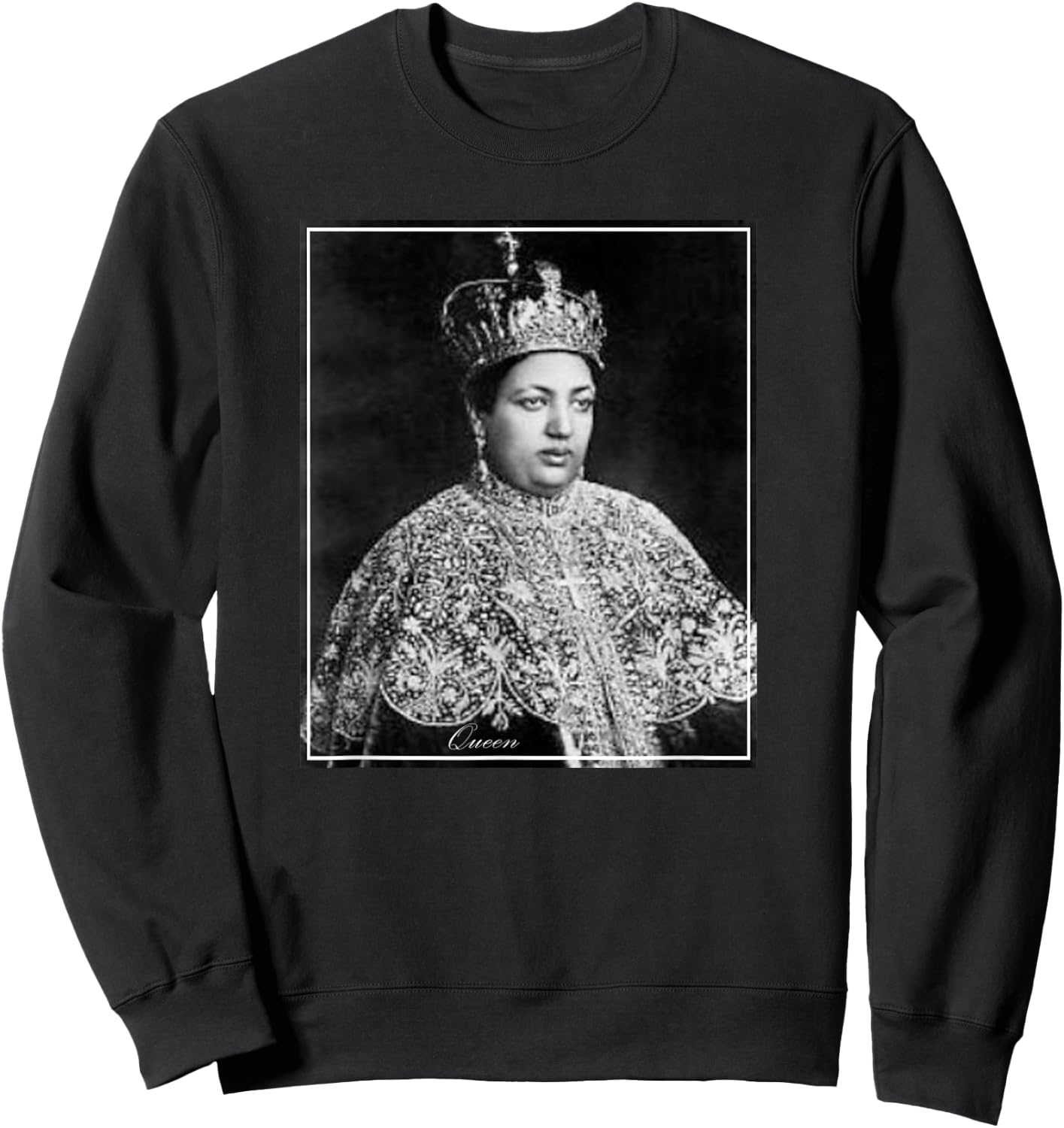 Ethiopian Empress Menen Asfaw Sweatshirt - Sweatshirt | Black