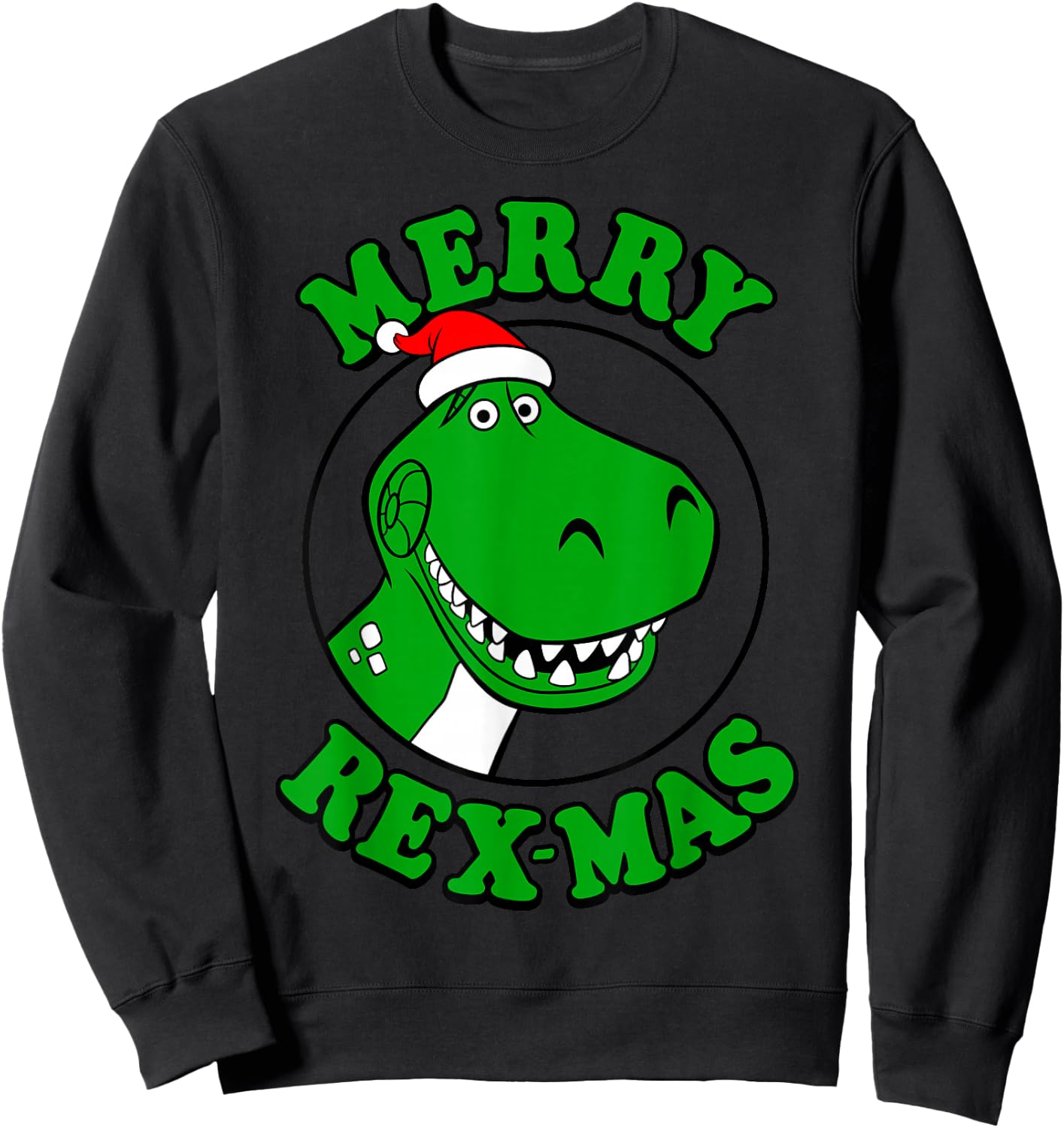 Disney Pixar Toy Story Merry Rex-Mas Christmas Sweatshirt - Sweatshirt | Black