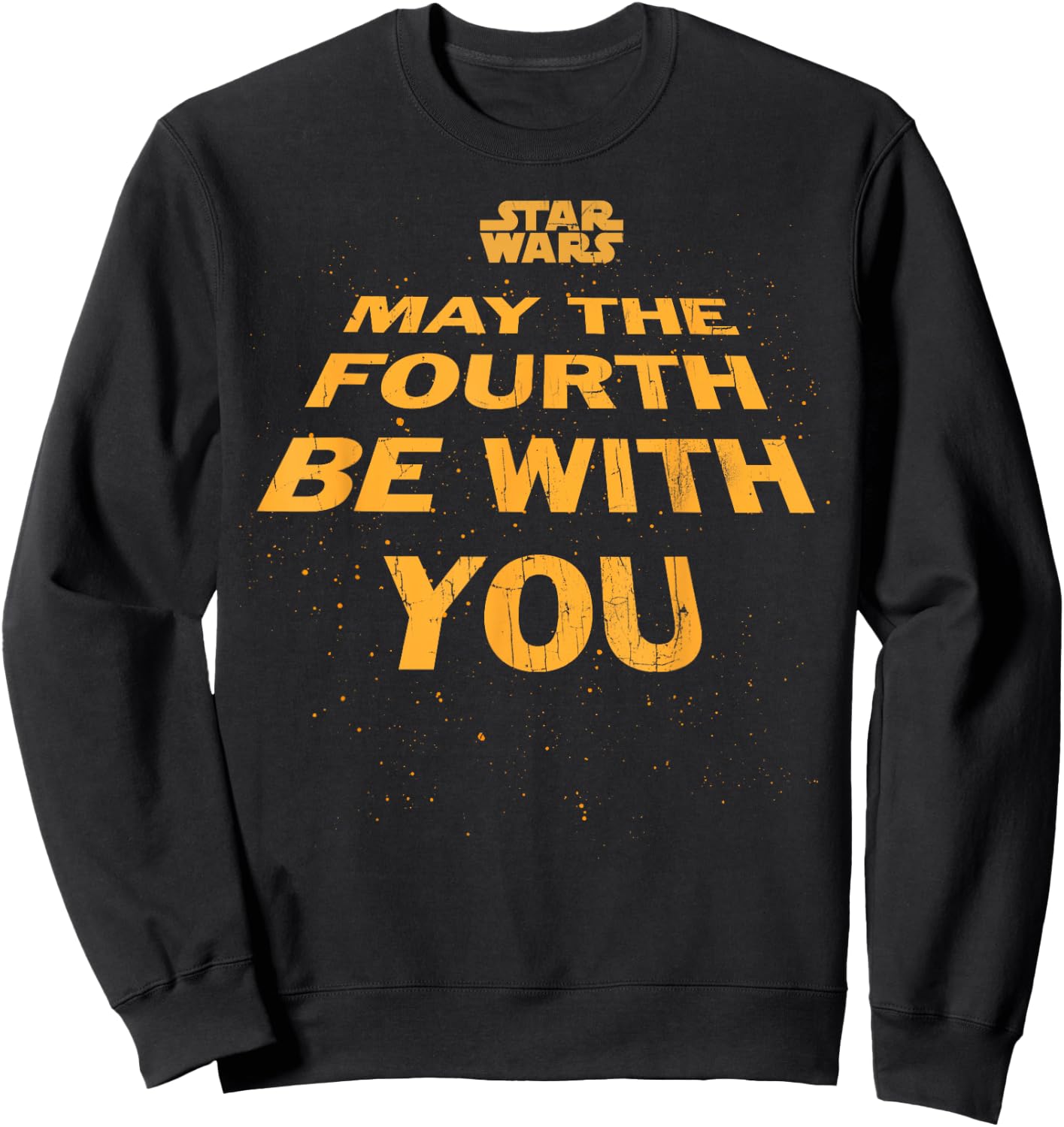 Star Wars May The Fourth Be With You Tilted Logo Poster Sweatshirt - Sweatshirt | Black