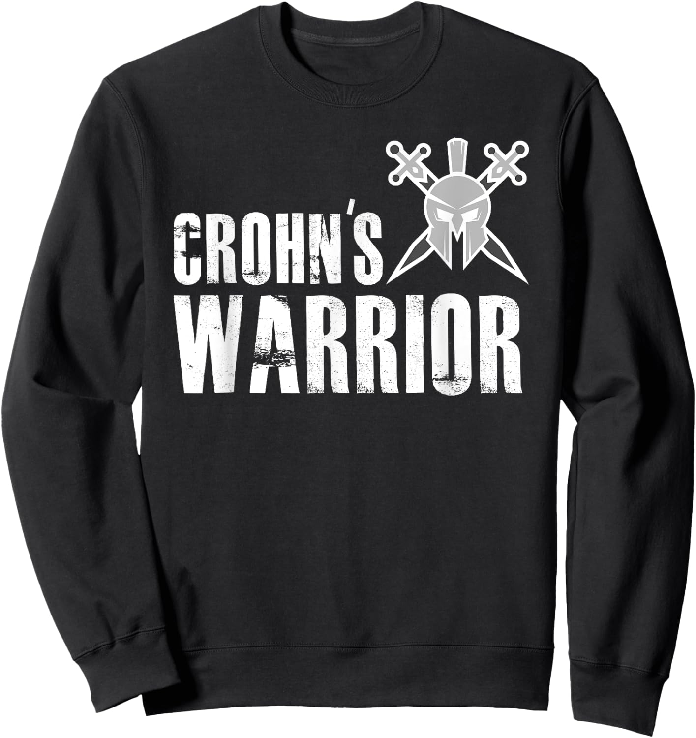 Crohn's Warrior - Support Awareness Fighter Sweatshirt - Sweatshirt | Black