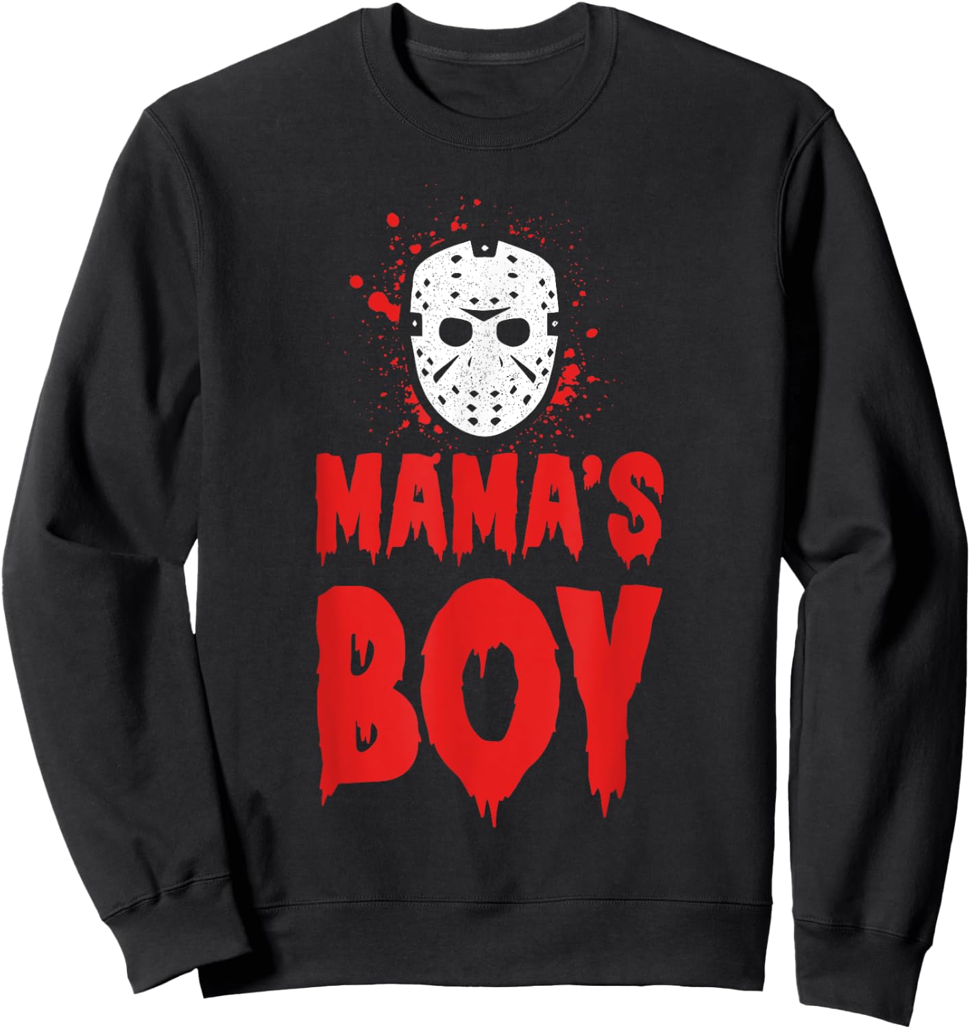 MAMA'S BOY Halloween Horror Sweatshirt - Sweatshirt | Black