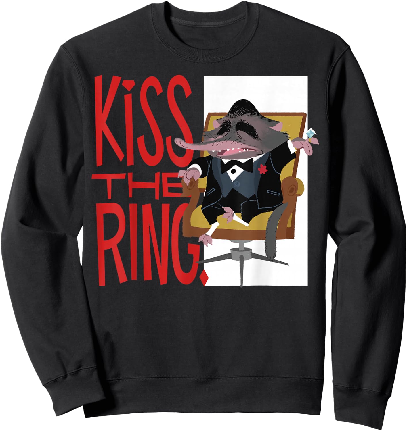 Disney Zootopia Kiss The Ring Graphic Sweatshirt - Sweatshirt | Black