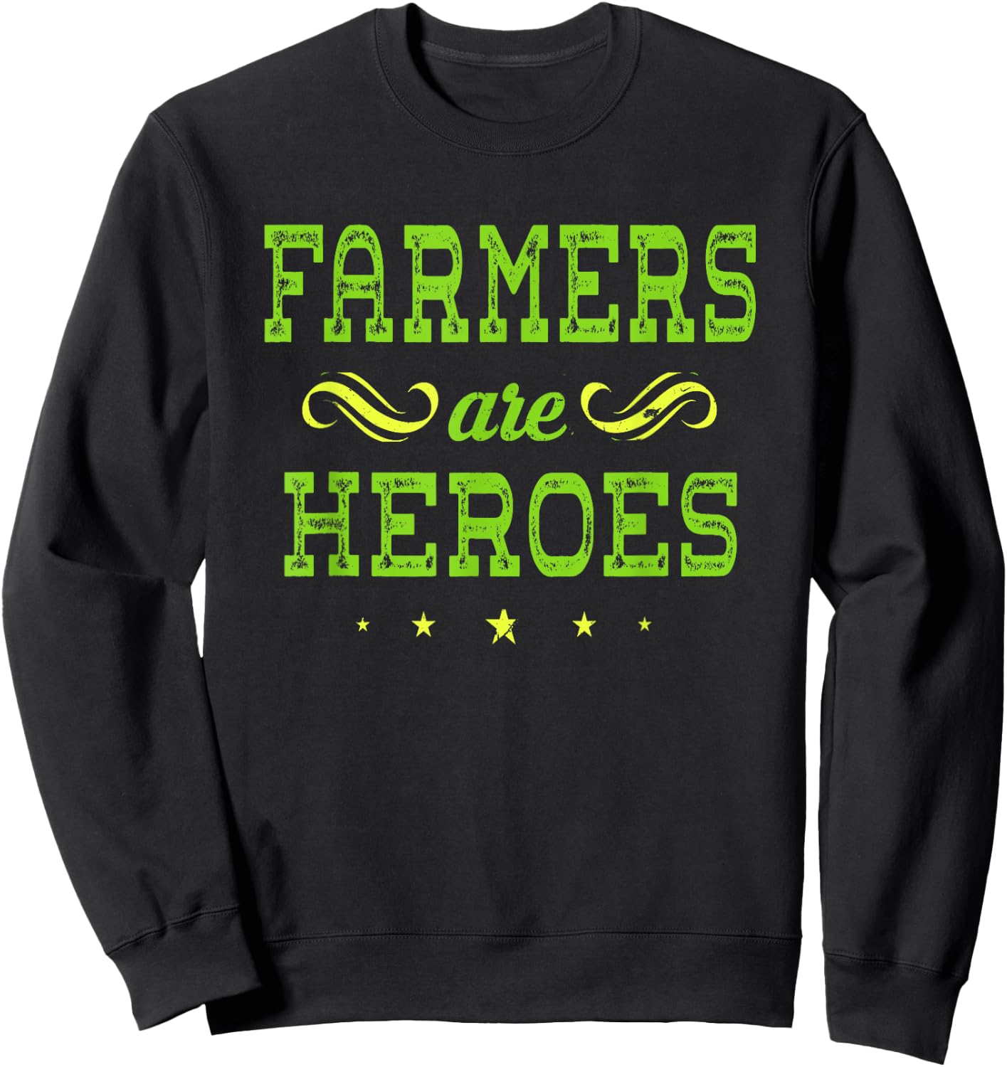 Gifts for Farmers, Farmers are Heroes Sweatshirt - Sweatshirt | Black
