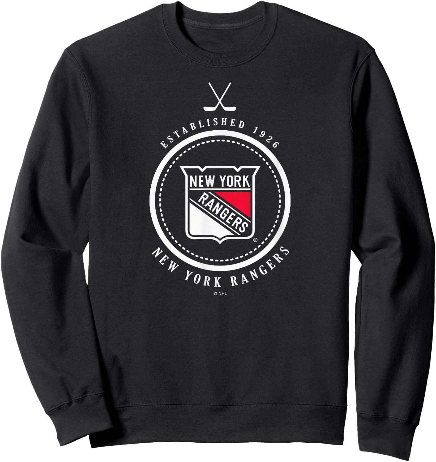 New York Rangers Est 1926 Blue Officially Licensed Sweatshirt - Sweatshirt | Black
