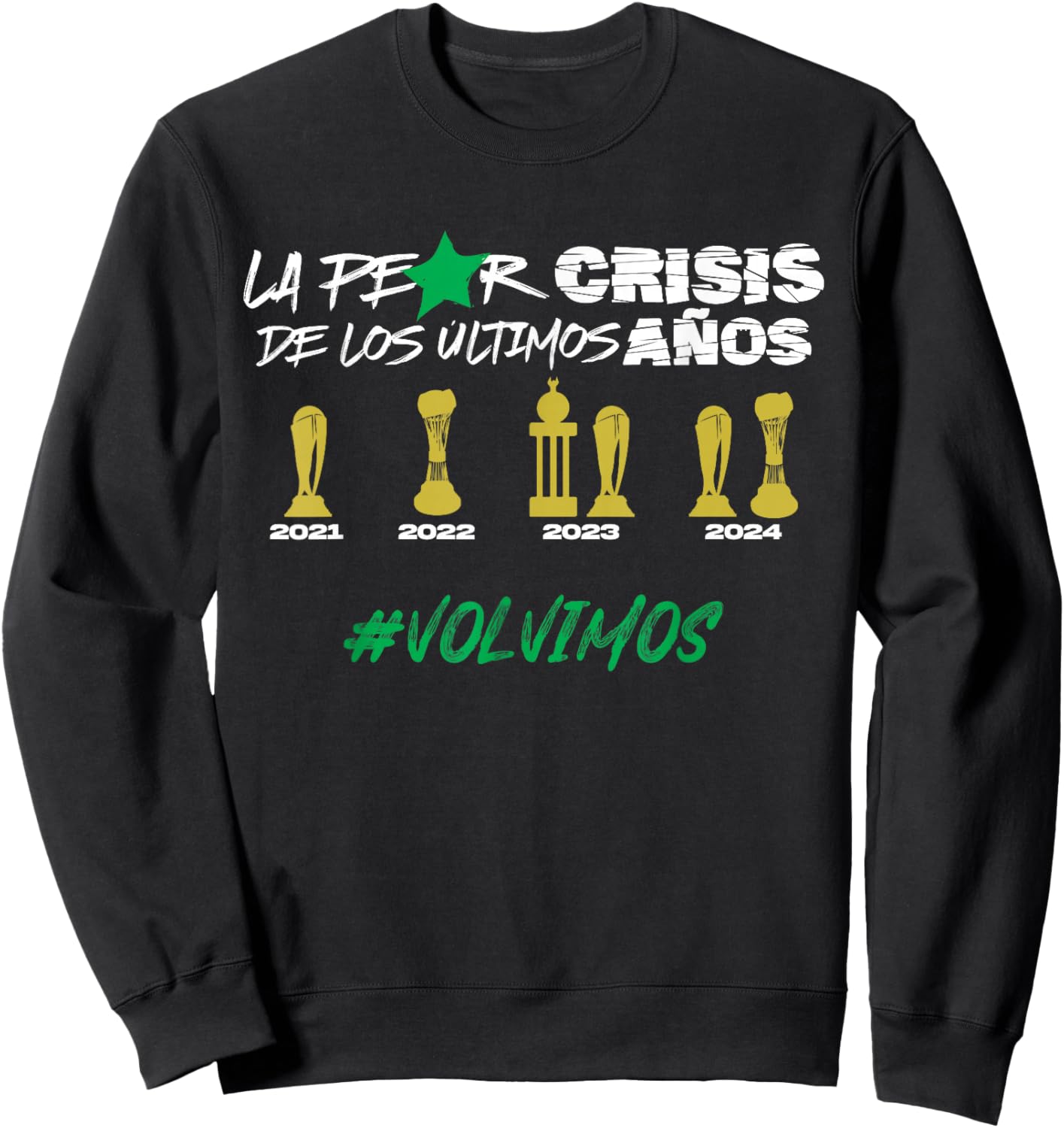 Atletico Nacional -Adult Green Small Modern Classic Fit Short Sleeve Cotton, Polyester Sweatshirt - Sweatshirt | Black