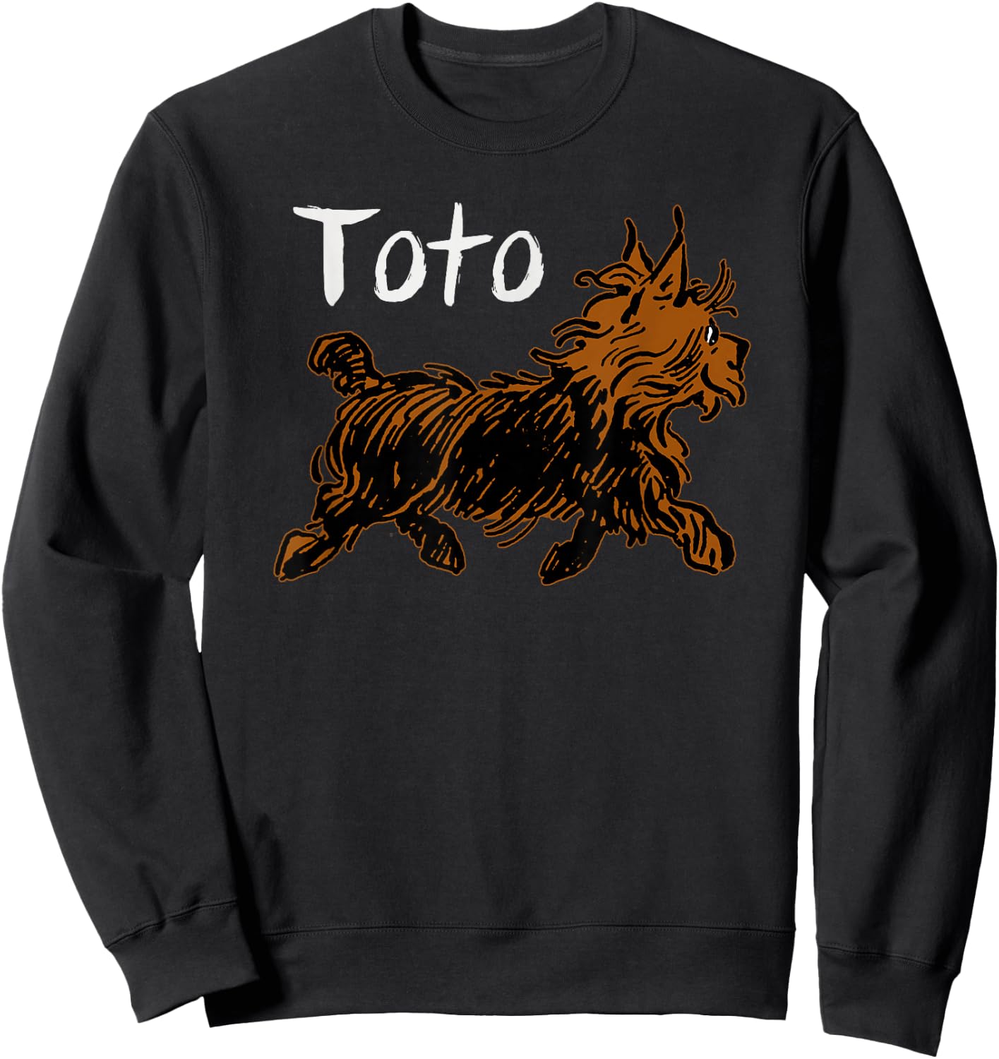 Vintage Oz Toto the Dog Shirt Art -Toto Wizard of Oz Toto Sweatshirt - Sweatshirt | Black