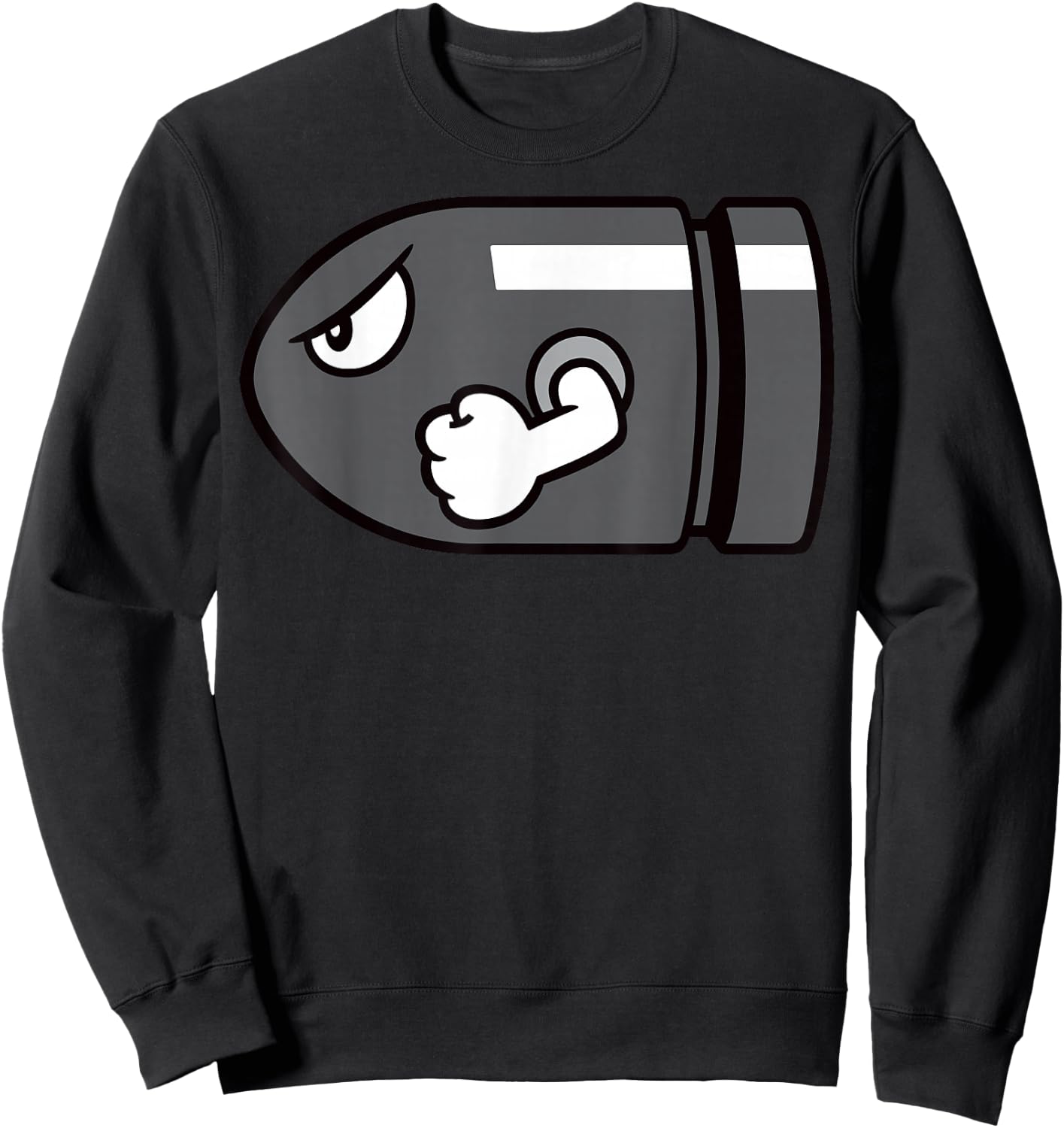 Super Mario Bullet Bill Simple Sweatshirt - Sweatshirt | Black