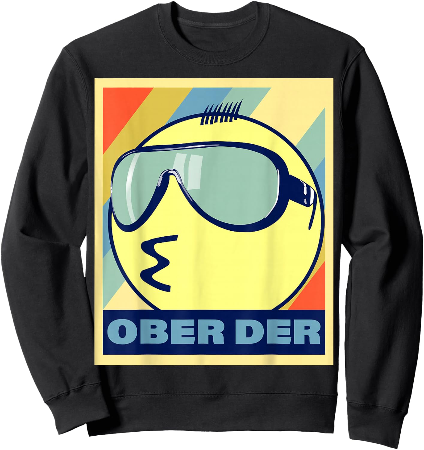 Filipino Emoticon Ober Der Philippine Lips Pointing Sweatshirt - Sweatshirt | Black