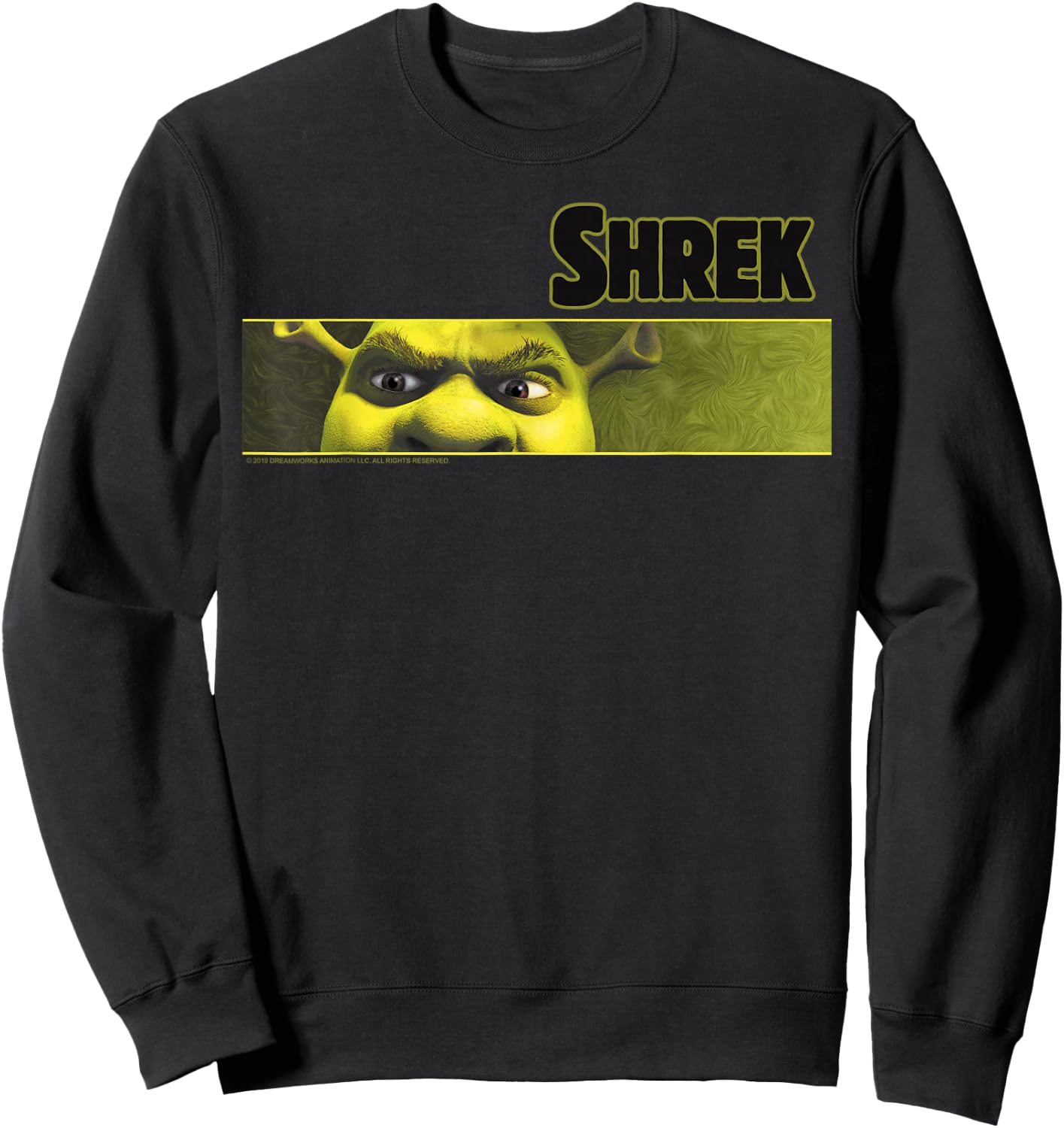 Shrek Angry Ogre Eyes Sweatshirt - Sweatshirt | Black