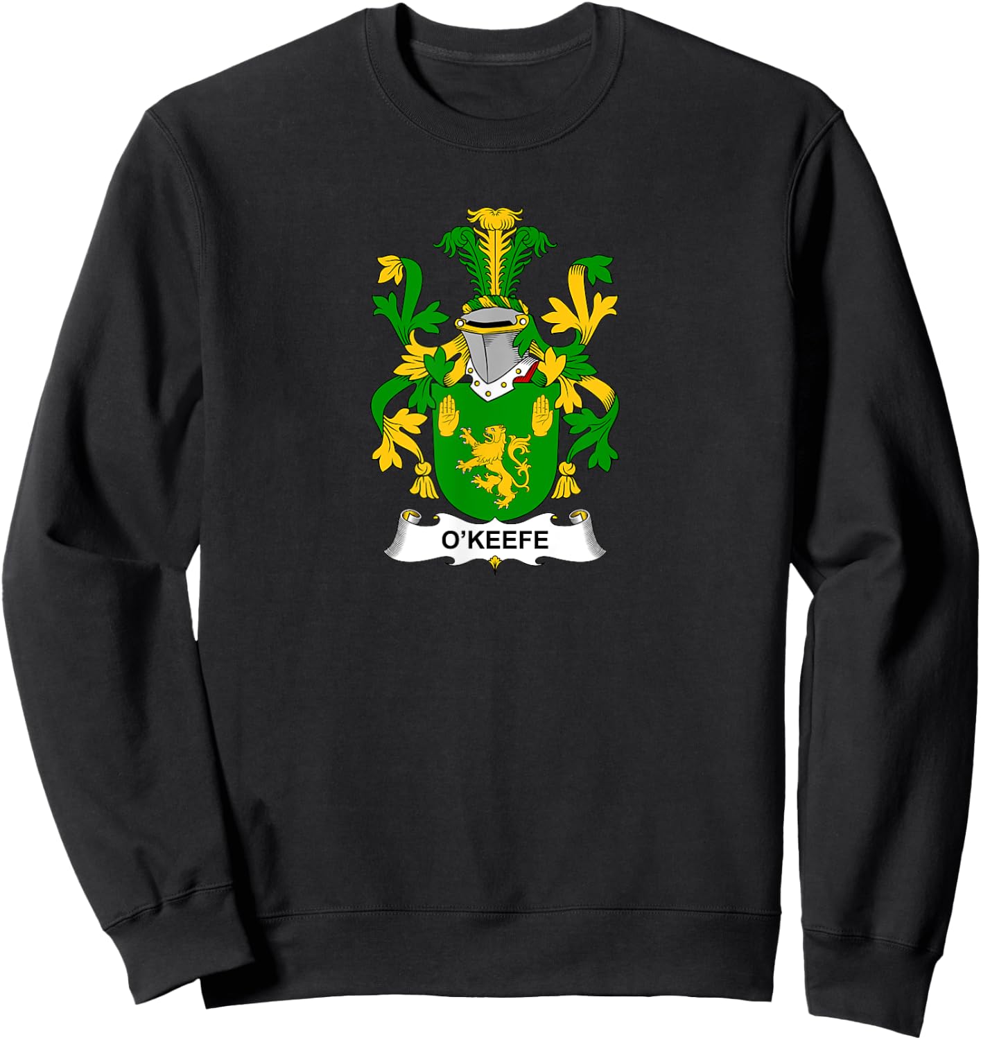 O'Keefe Coat of Arms - Family Crest Sweatshirt - Sweatshirt | Black