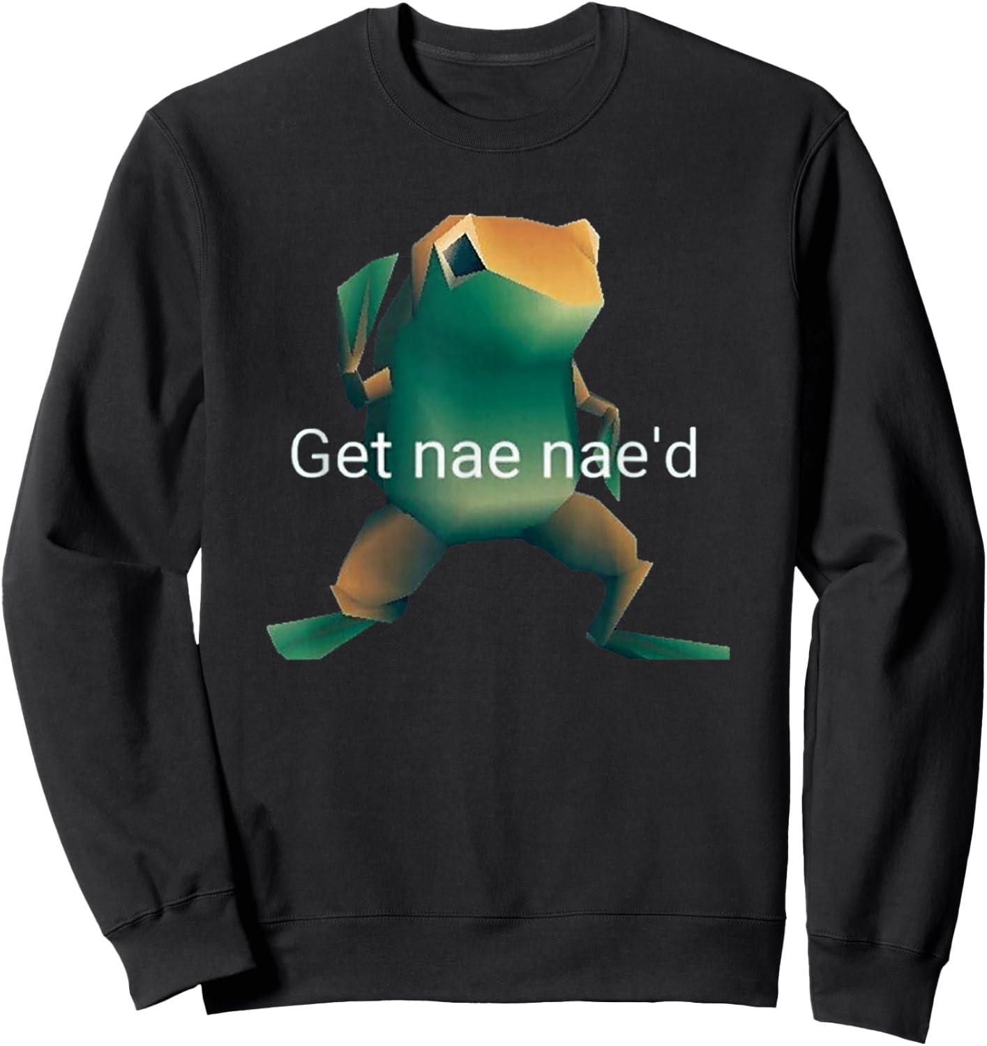 Get Nae Nae'd Meme Dancing Frog Sweatshirt - Sweatshirt | Black