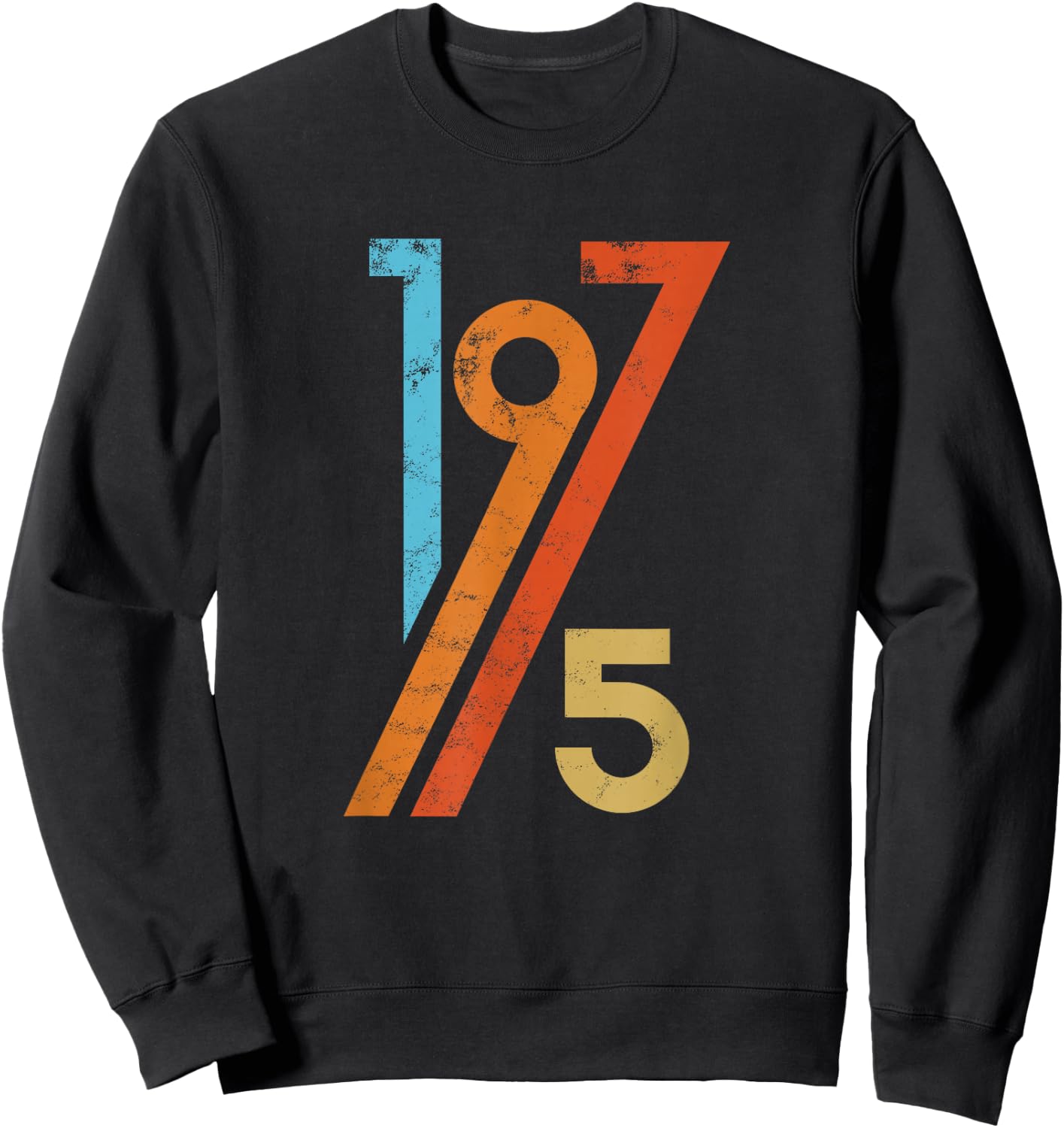 Birthday Vintage 70s Style 1975 Sweatshirt - Sweatshirt | Black