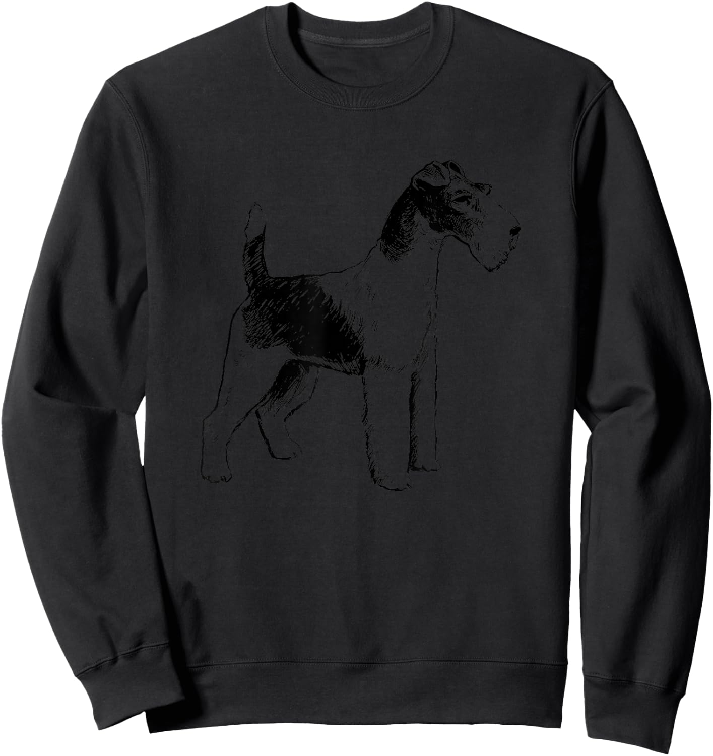 Wire Hair Fox Terrier Dog Sweatshirt - Sweatshirt | Black