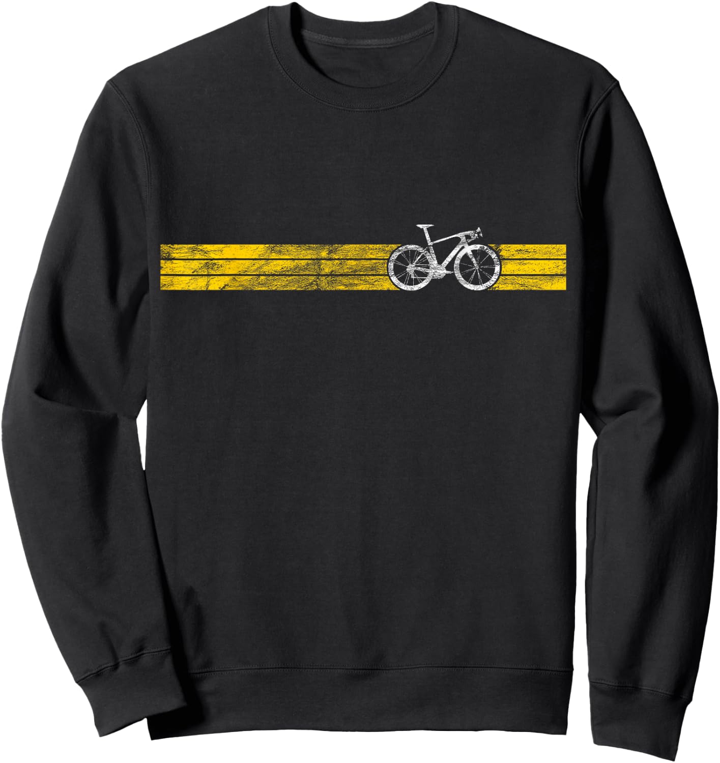 Yellow Winners Funny Bike Racing Pelotons Cyclists Cycling Sweatshirt - Sweatshirt | Black