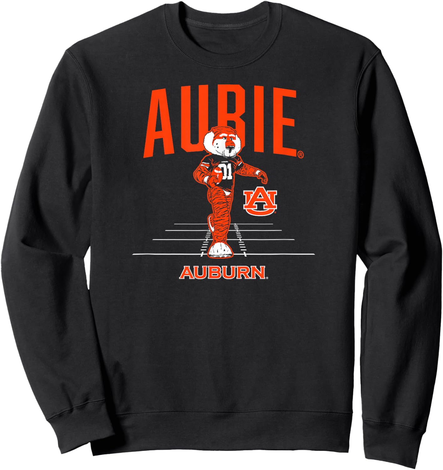 Auburn Football: Aubie Mascot Sweatshirt - Sweatshirt | Black