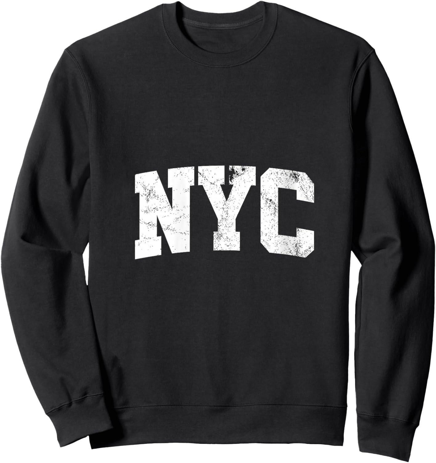 NYC New York City USA State V-Neck Sweatshirt - Sweatshirt | Black