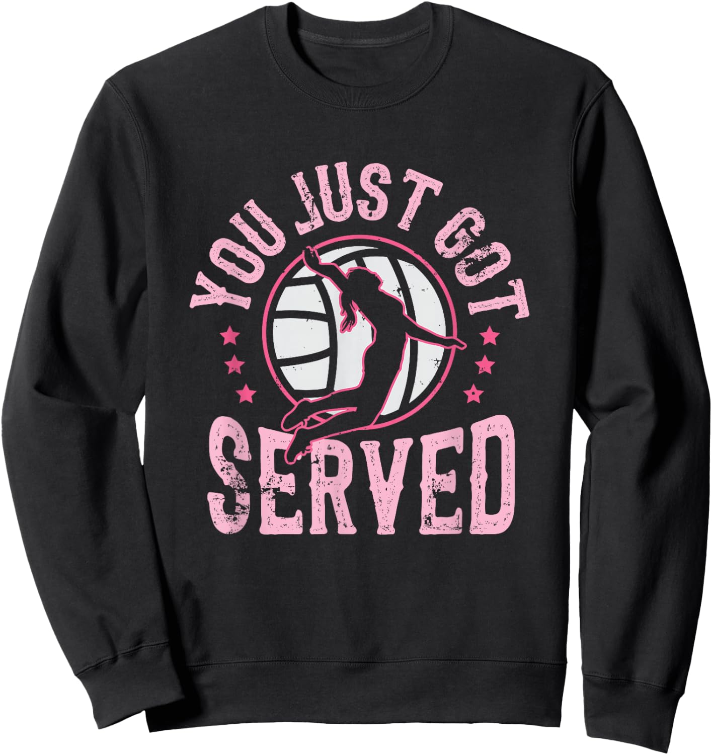 You Just Got Served Volleyball Beach Volleyball Women Girls Kids Sweatshirt - Sweatshirt | Black