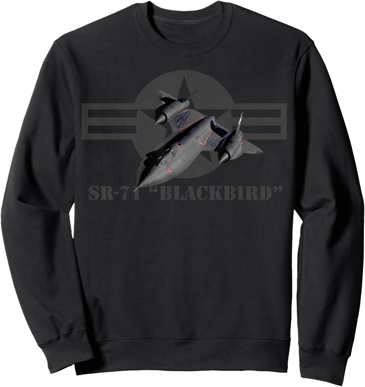 SR-71 Shirt Vintage Cold War SR71 Air Force Pilot Sweatshirt - Sweatshirt | Black