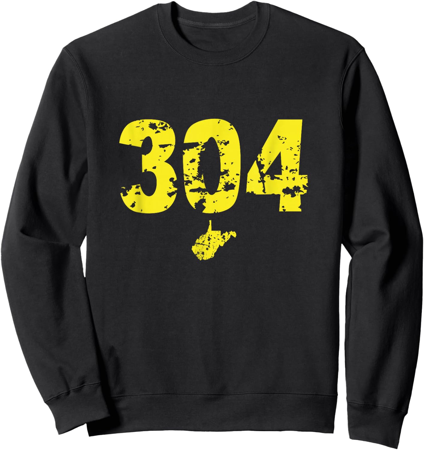 304 West Virginia Blue and Gold Sweatshirt - Sweatshirt | Black