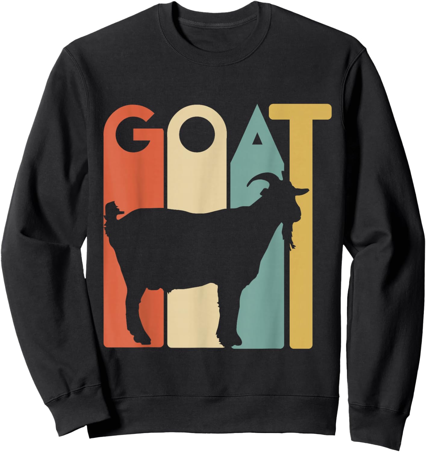 Retro vintage Goat - Animal Goats Lover Gifts T Shirt Sweatshirt - Sweatshirt | Black