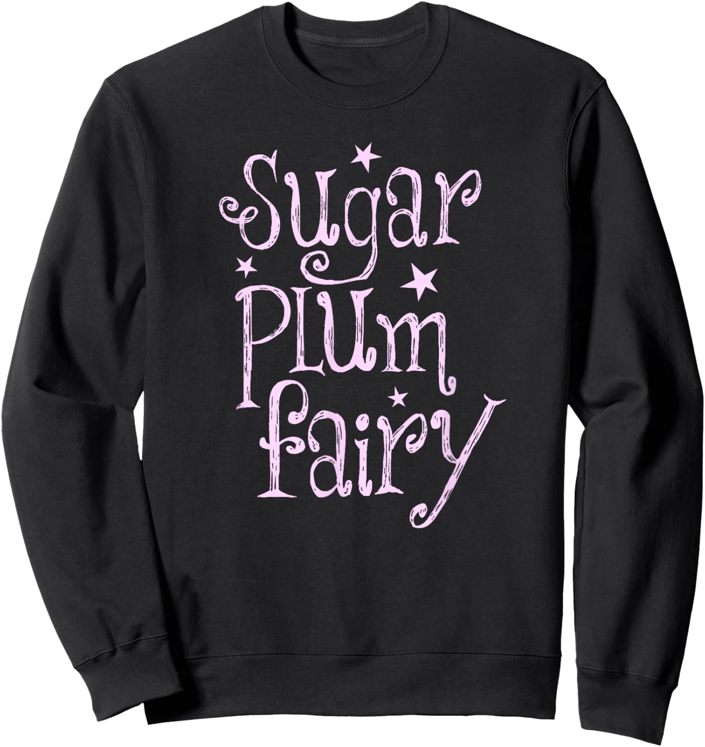 Sugar Plum Fairy Cute Christmas Sweatshirt - Sweatshirt | Black