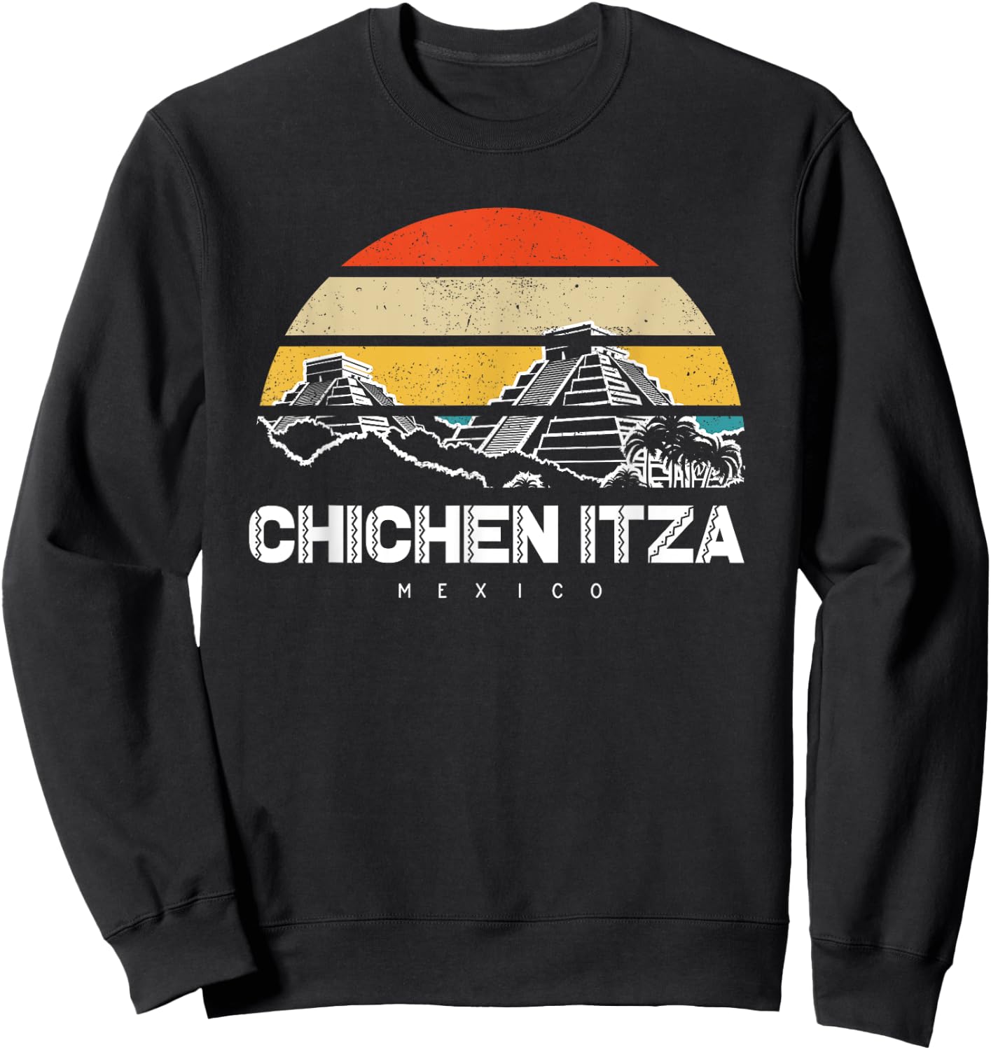 Chichen Itza Mexico Vacation Sweatshirt - Sweatshirt | Black