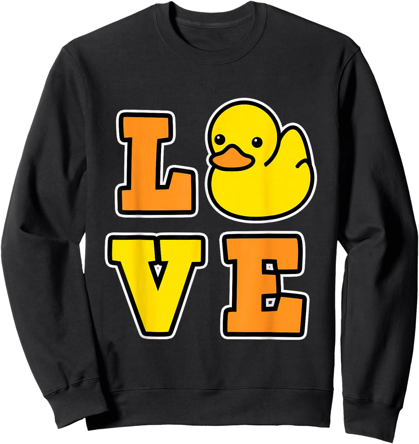 I Love Rubber Ducks for Duck loving Men and Women - Duck Sweatshirt - Sweatshirt | Black