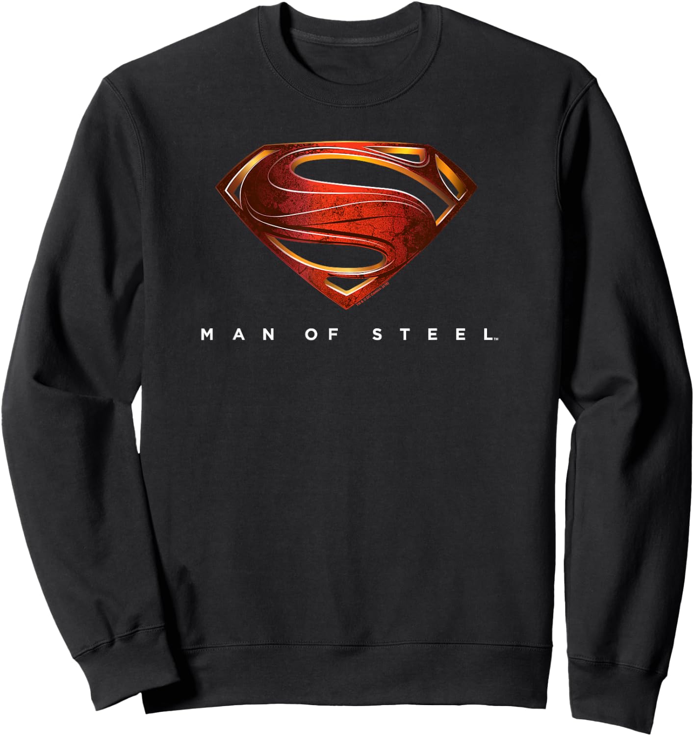 Superman Man of Steel New Logo Sweatshirt - Sweatshirt | Black