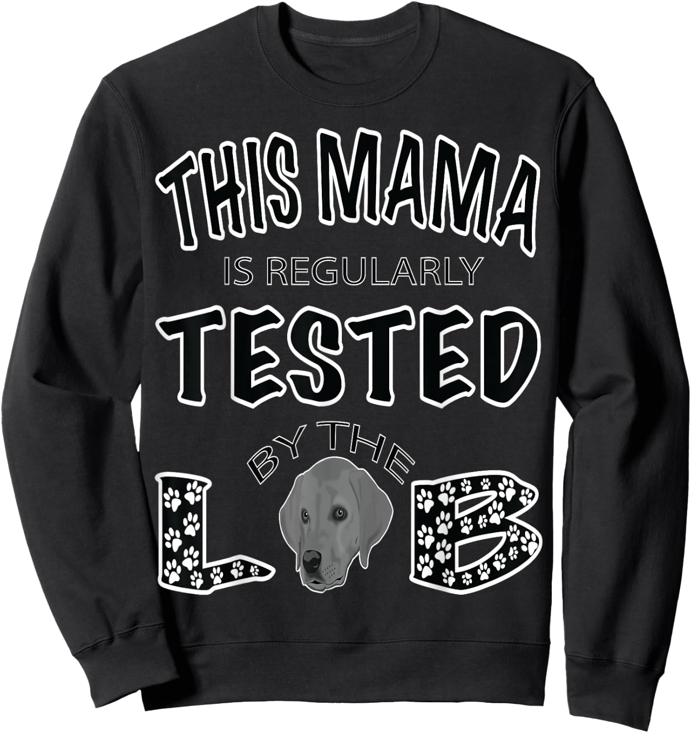 Lab Mama Dog Mom Gifts Fox Red Labrador Retriever Sweatshirt - Sweatshirt | Black